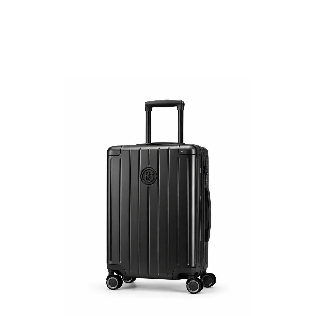 Valise cabine S noire rigide à roulettes 360°